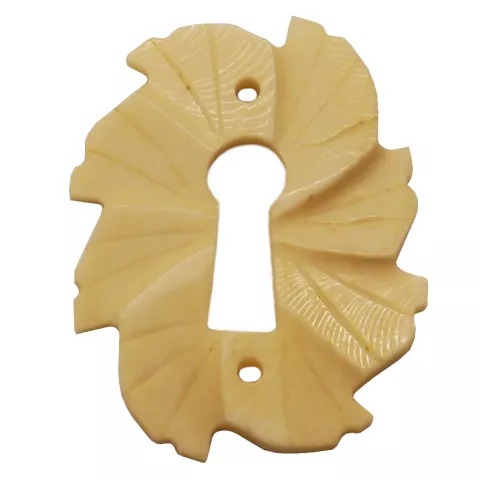 Rosette Knochen Horn 35 x 45mm